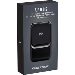 Swiss Cougar Argos FC 20W Wireless Charging Magnetic Power Bank Gift Box